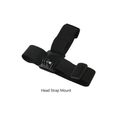 Action Camera Accessories Kit - Adjustable Head Strap & Chest Mount Holder for GoPro, DJI, Insta360 & More
