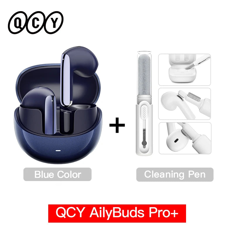 QCY HT10 AilyBuds Pro+ ANC Earbuds - Bluetooth 5.3 Wireless Hi-Res LDAC Earphones with AI Call & Multipoint Connection