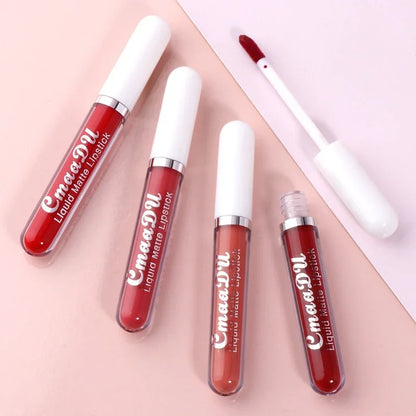 Sexy Long-Lasting Velvet Matte Lip Gloss – Waterproof, Non-Stick Red Liquid Lipstick for Women