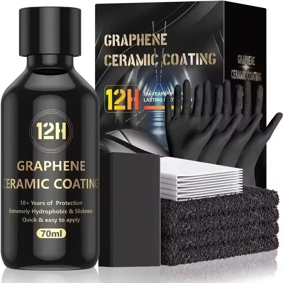 Graphene Ceramic Coating – 12H/20H Self-Healing UV Protection for Professional Car Detailing (10+ Years)