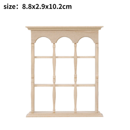 1/6 Scale BJD Dollhouse Wooden Shelf & Sink Cabinet — Miniature Kitchen Furniture Accessory for Dollhouse Bar Counter