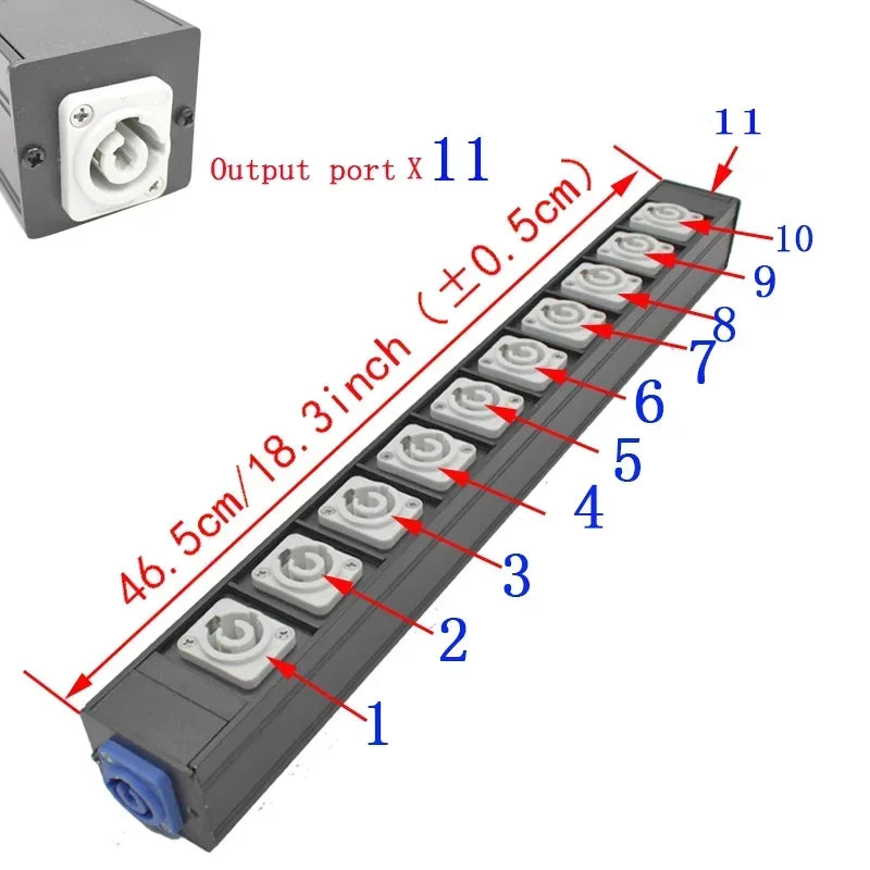 Chassis Light Connector – LED Power Connector AC Coupler Adapter Extender, NAC3MPA/NAC3MPB Aviation Socket 1-13AC
