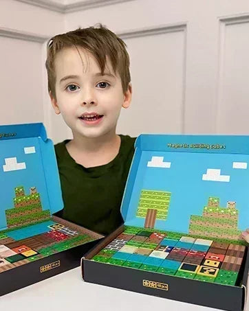 Magnetic Building Blocks Cube Set – STEM DIY Toy for Kids 3+, Boys & Girls, Sensory Model Gift