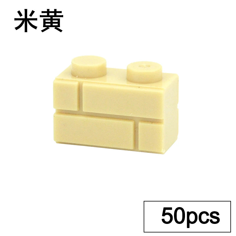DIY Building Block Wall Figures Bricks - 1x2, 1x3 & 1x4 Small Construction Bricks for Creative Building & Educational Play