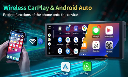 11.3" Imagebon H50 Dash Cam 4K - ADAS, Wireless CarPlay & Android Auto, 3-Channel Recording, Time Lapse & 24H Park Monitor