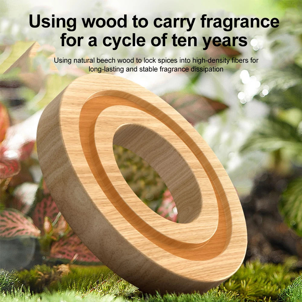 Solar-Powered Rotation Helicopter Car Air Freshener – Alloy + ABS Wooden Aromatherapy Aroma Diffuser