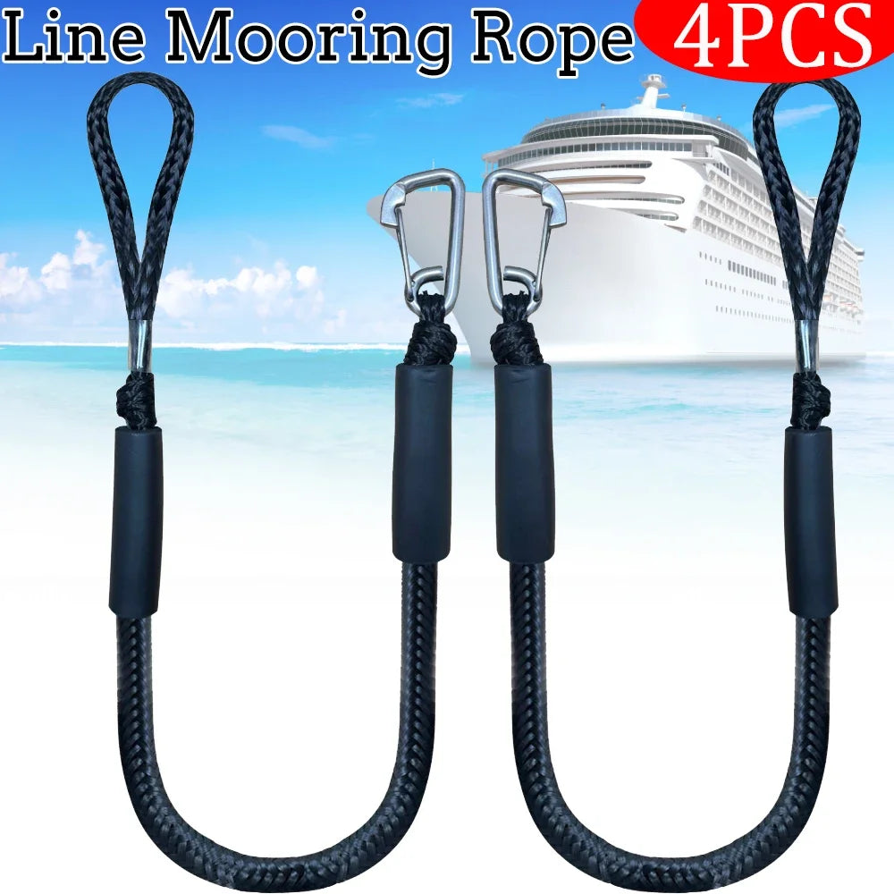 2/1PCS Dock Lines Elastic Marine Rope – Bungee Cords Shock Ties for Kayak & Boat Accessories