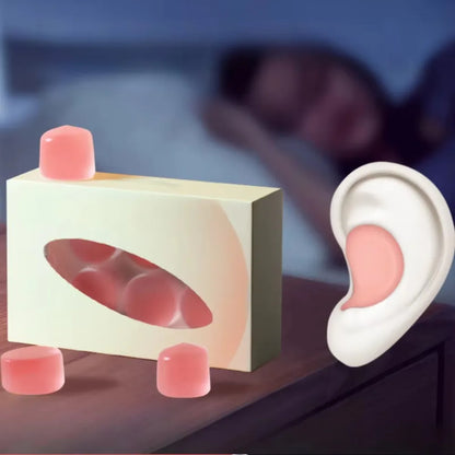 Wax Silicone Ear Plugs - Reusable 27dB Noise Cancelling Sleep and Swim Earplugs for Comfort Protection