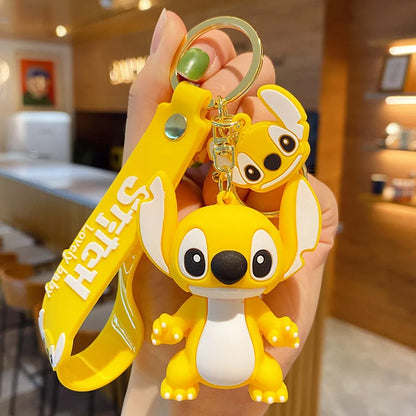 Anime Disney Cartoon Keychain – Gummed Girl, Mermaid & Princess Keyring, Cute Snow White & Alice Toy Gift