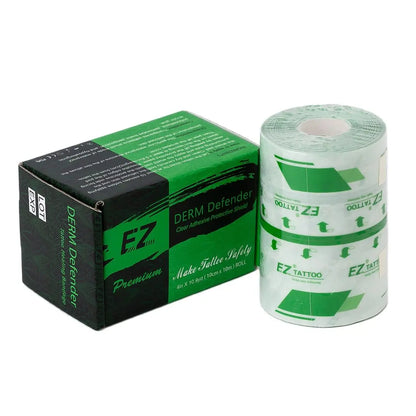EZ Waterproof Tattoo Film – Aftercare Adhesive Bandage for Skin Healing & Protection, Derm Defender
