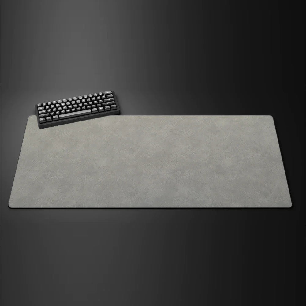 Gray Texture XXL Gaming Mouse Pad – Large 90x40cm Rubber Anti-Slip Desk Mat for Computer Office and Gaming