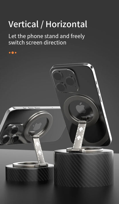 Double-Sided Magnetic Phone Ring Holder – MagSafe Kickstand, Magnet Grip for iPhone 16/15/14, Huawei & Xiaomi
