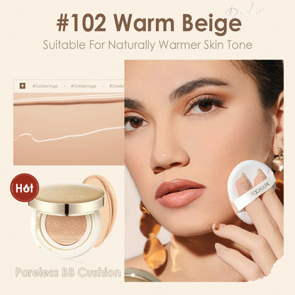FOCALLURE Poreless BB Air Cushion – Whitening CC Cream Foundation, Waterproof Matte Concealer Makeup