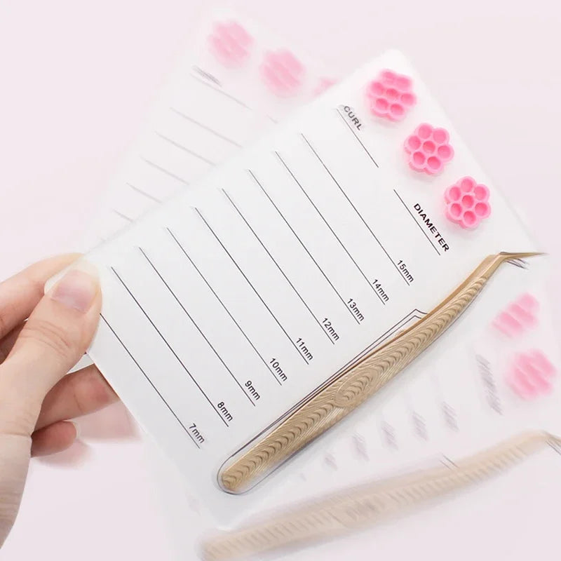 Eyelash Extension Magnetic Scale Holder – Acrylic Lash Board, Glue Pallet Cup & Hygienic False Eyelash Pad Makeup Tools