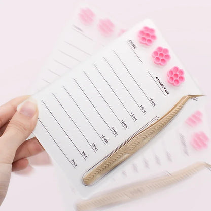 Eyelash Extension Magnetic Scale Holder – Acrylic Lash Board, Glue Pallet Cup & Hygienic False Eyelash Pad Makeup Tools