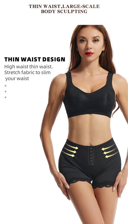 Butt Lifter Panties - Open Booty Shorts, Tummy Control Hip Enhancer, Wedding Underwear, Ass Push-Up Shapewear