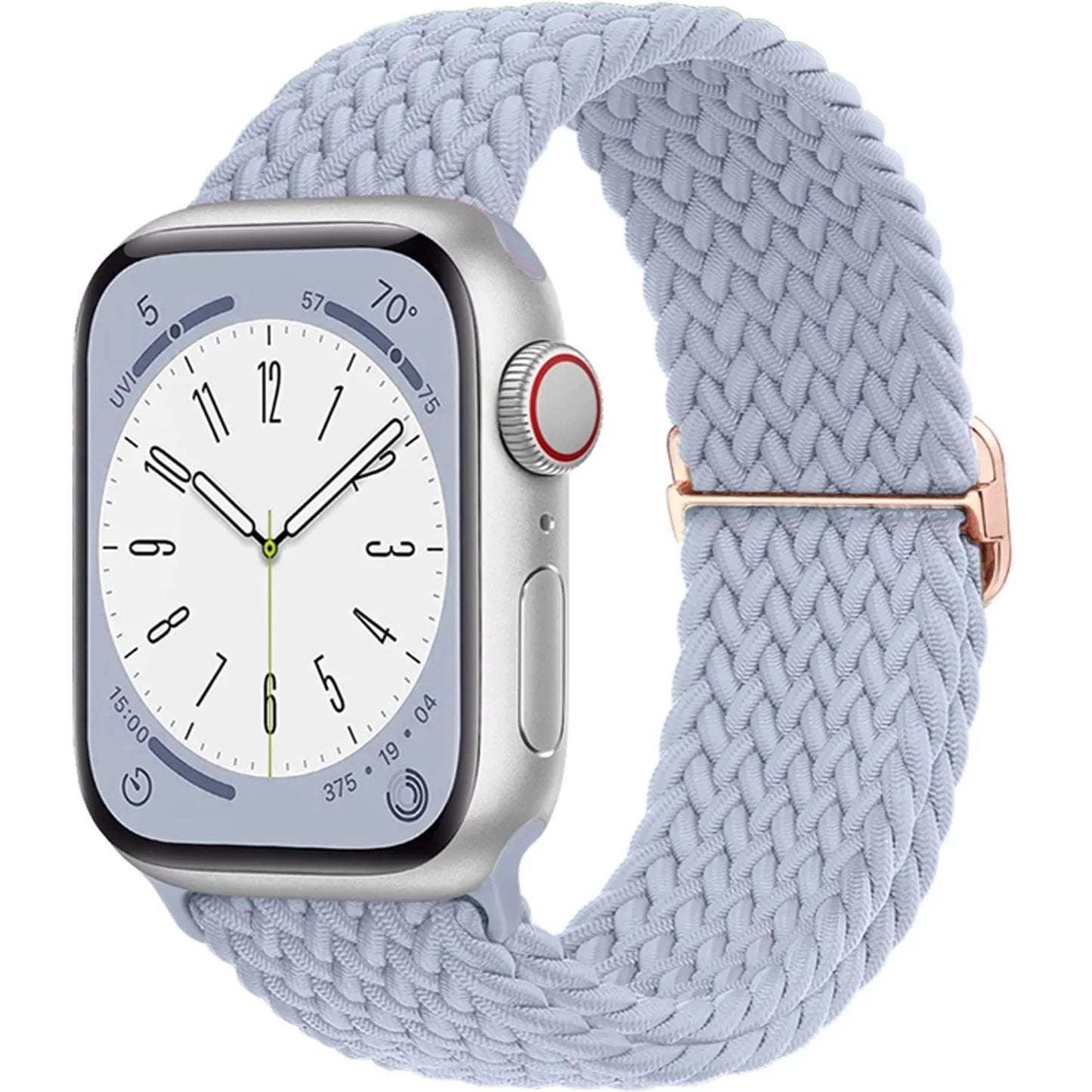 Elastic Braided Solo Loop Apple Watch Band – Adjustable Stretch Strap for Series SE, 5–11 & Ultra 3 (40mm–49mm)