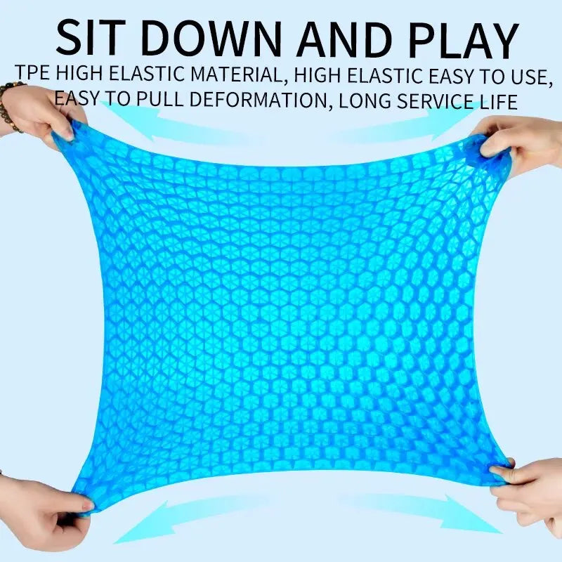 Gel Seat Cushion - Breathable Honeycomb Cooling Support for Office Chairs, Cars & Wheelchairs