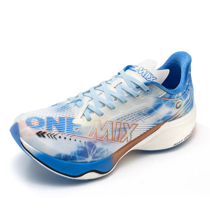 ONEMIX Carbon Plate Running Shoes - Nylon Racing Sneakers with Full-Length Shock Absorption for Training, Walking & Sports