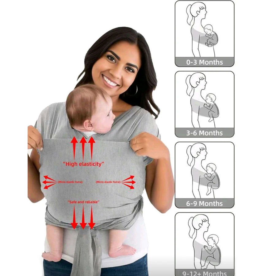 Multi-Functional Baby Carrier - Front Carrying Nursing & Hands-Free Travel Support