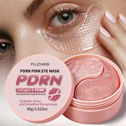 PDRN Pink Under-Eye Mask - Collagen Eye Patches for Dark Circles, Puffiness & Youthful-Looking Skin