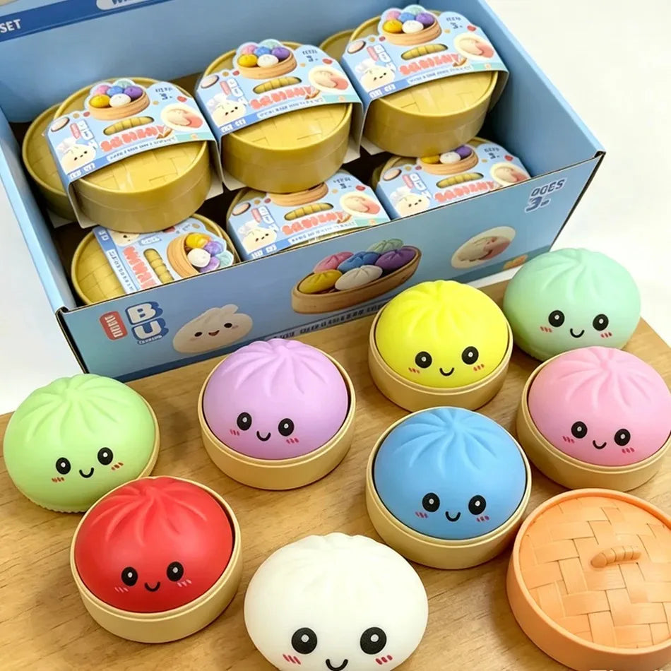 Dumpling Squishy Stress Relief Toy - Cute Slow-Rebound Fidget Toy for Kids & Adults