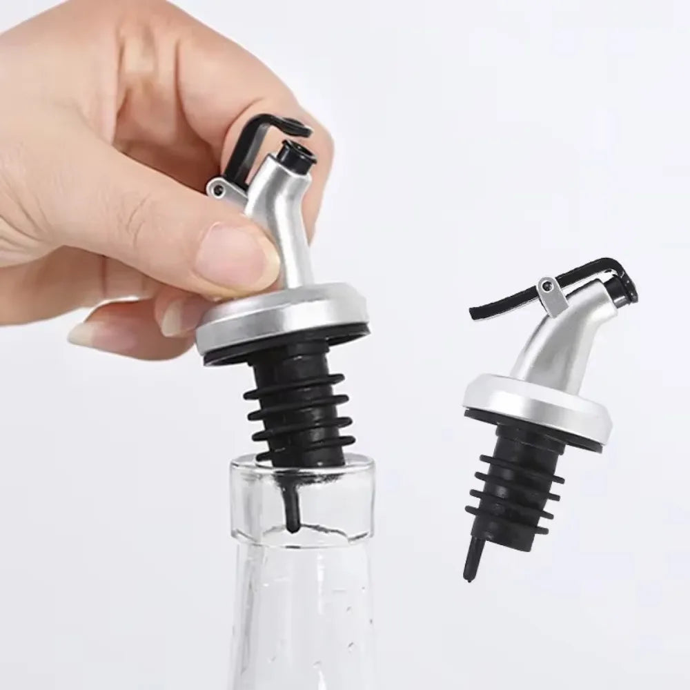 Leak-Proof Oil Bottle Stopper - Food Grade Sauce Nozzle Liquor Dispenser Wine Pourer & Kitchen Seasoning Tool