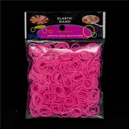 600 Colorful Rubber Loom Bands – DIY Elastic Bracelet Kit for Kids & Women Crafting