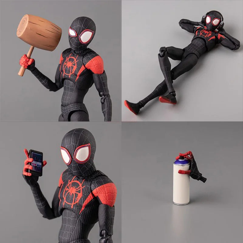 Marvel Legends Sentinel Spider-Man Action Figure - Spider-Verse Miles Morales, Peni Parker, Anime Statue Toys