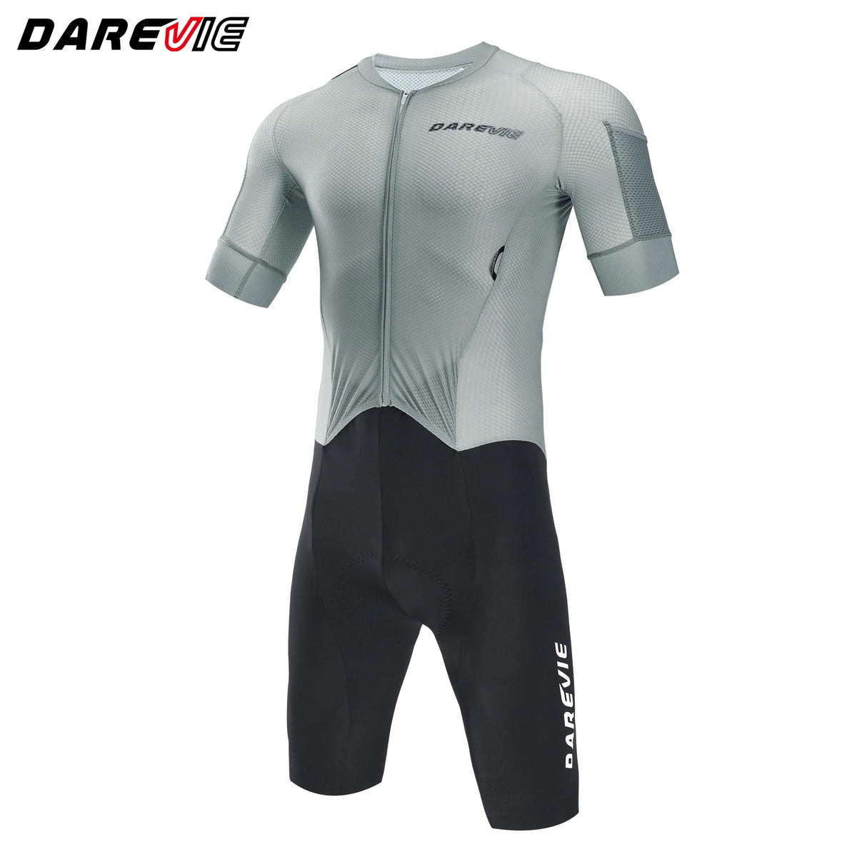 DAREVIE Cycling Set - Gravel Skinsuit with 6 Pockets, 2L+ Capacity & Seamless Anti-Slip Leg Grippers