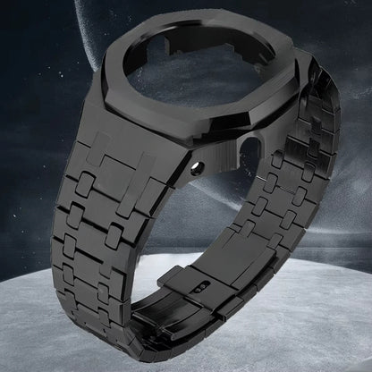 Gen4 Mod Kit for Casioak GA2100/2110 – Metal Bezel, Rubber Watch Case & Stainless Steel Strap