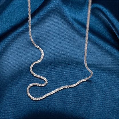2PCS Shiny Silver Color Anklet for Women – Elegant Copper Beach Ankle Bracelet, Simple Sparkling Foot Jewelry