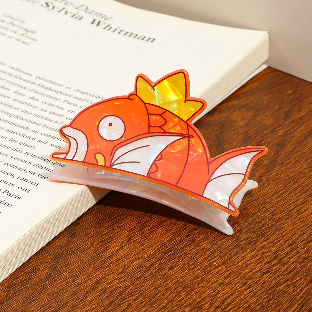 Koi Fish King Hair Claw Clip - Cute Decorative Hair Accessory for Daily Wear and Cosplay