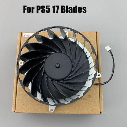 Original PS5 Internal Cooling Fan — 17 & 23 Blade Replacement Cooler for PlayStation 5 Console