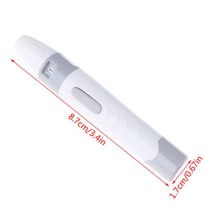 Lancet Pen Lancing Device for Diabetics – Adjustable Depth Blood Sampling Tool for Safe and Easy Glucose Testing
