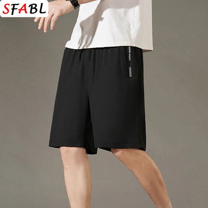 Men's Summer Beach Shorts – Quick-Drying, Breathable Elastic Fitness & Running Casual Shorts