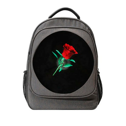 3D Hologram Projector Backpack - Portable LED Advertising Display with Holographic Fan & Outdoor Use