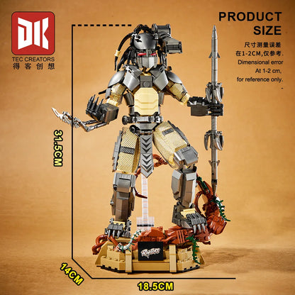 Predator MOC Building Blocks – 978PCS Alien Movie DIY Mini Figure Toy for Kids Birthday Gift