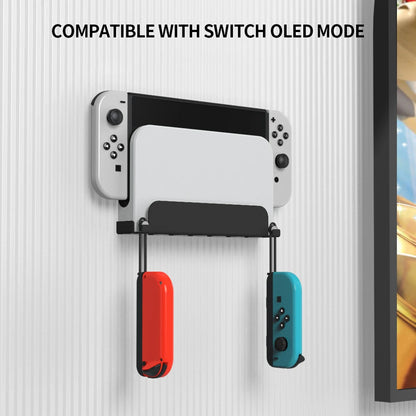 Universal Game Console Wall Mount Bracket – Compatible with Nintendo Switch OLED, Secure Storage Rack Holder for Gaming Console Setup