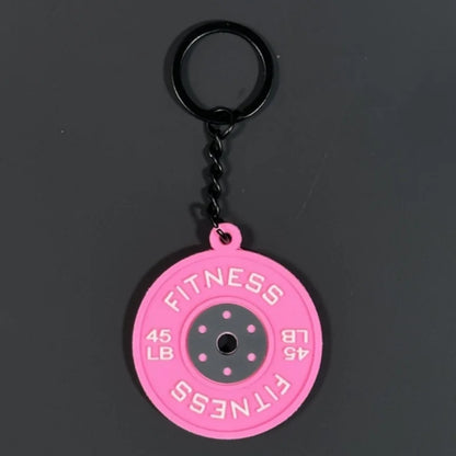 2025 Silicone Barbell Dumbbell Keychain – DIY Gym Gift for Fitness Lovers & Trainers