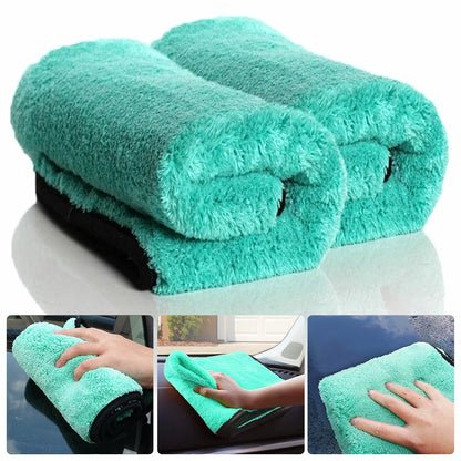 Portable 1200GSM Super Soft Microfiber Car Drying Towel – Ultra Absorbent Premium Wash Cloth