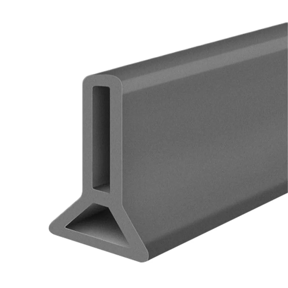 Collapsible Silicone Shower Water Barrier - Self-Adhesive Waterproof Threshold Strip for Bathroom Wet-Dry Separation
