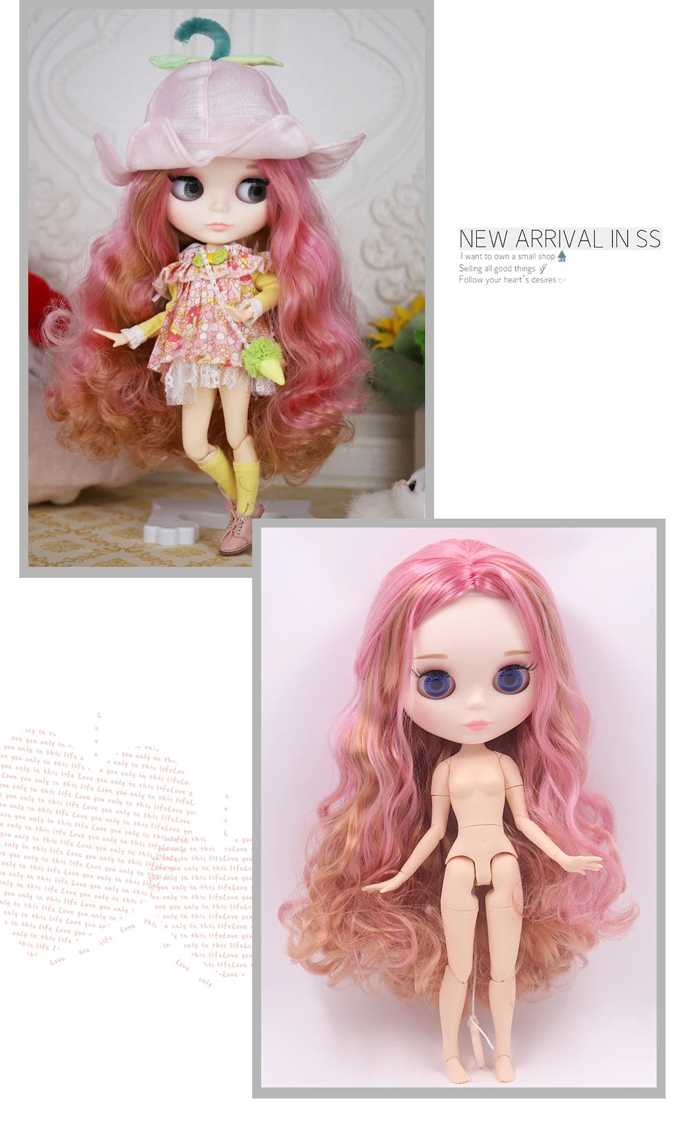 ICY DBS Blythe Doll 1/6 BJD Jointed Body — 30cm White Skin Anime Doll with Shiny & Matte Face, Special Price Gift Toy