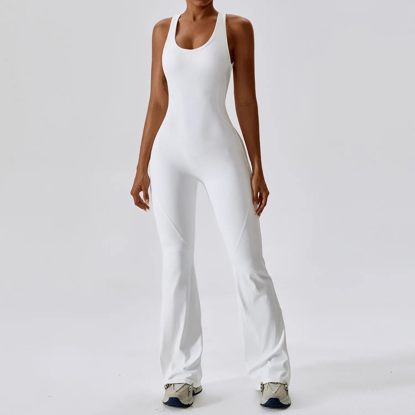 Women’s Yoga Jumpsuit – One Piece Training Sports Romper Push Up Gym Bodysuit Stretch Fitness Activewear Suit