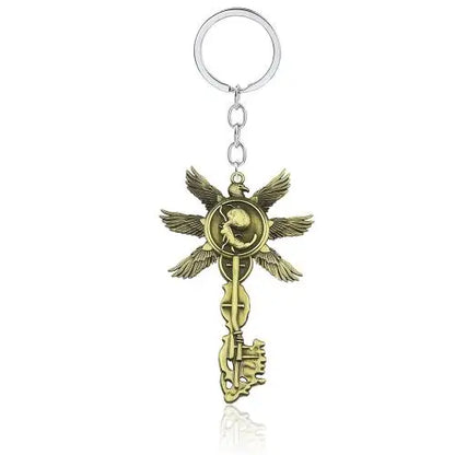 Six-Winged Unborn Metal Keychain - Game Village Inspired Alloy Pendant Keyring & Collectible Gift