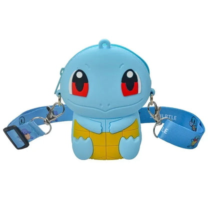 Cute Pikachu Silicone Purse – Pokémon Anime Shoulder Bag for Kids, Small Storage Princess Messenger Gift