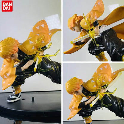 Demon Slayer Anime Figure — Tanjirou, Zenitsu & Kyoujurou PVC Action Toy Collectible Gift for Kids