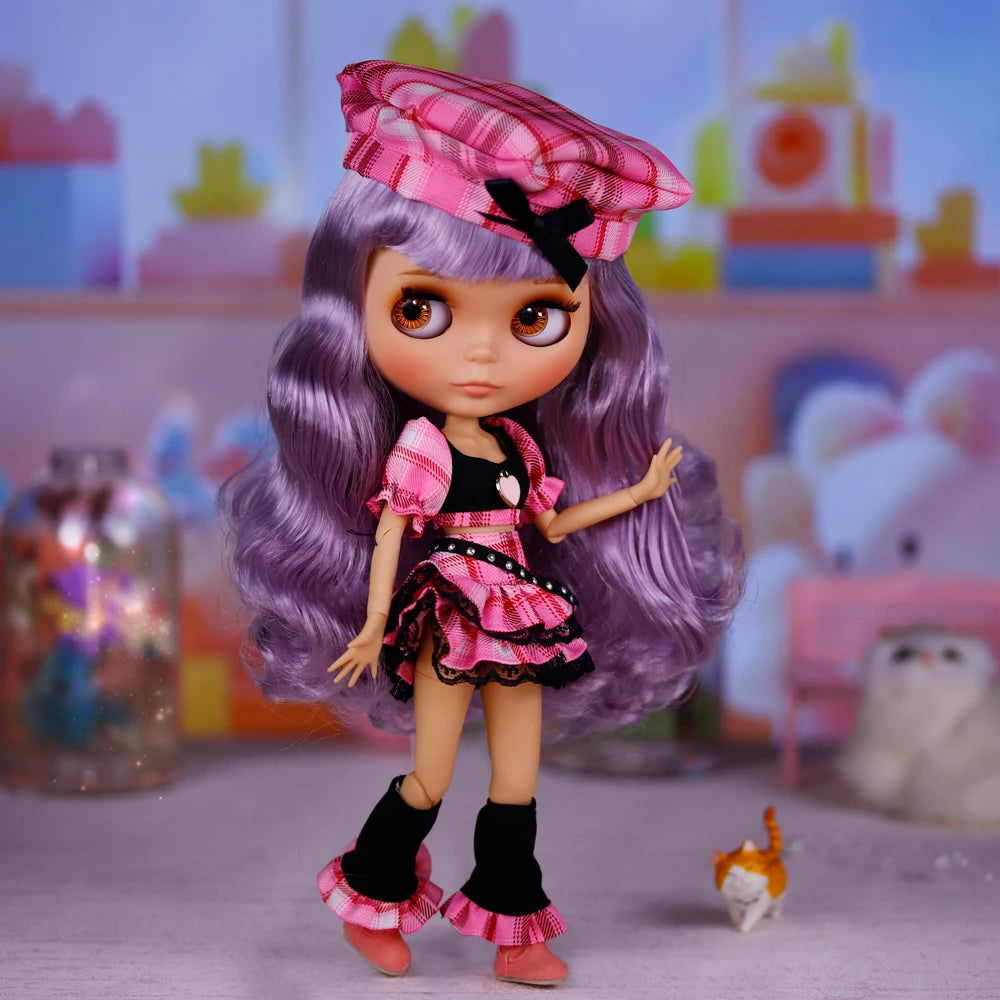 ICY DBS Blyth 1/6 Joint Doll – 30cm Tan Skin Matte Face BJD Girl Doll Toy Gift
