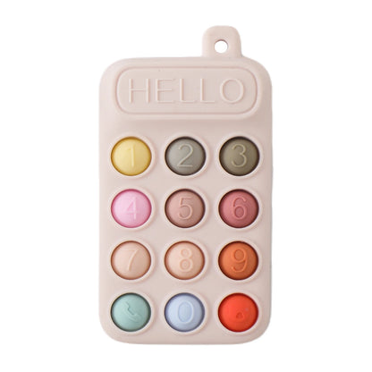 Baby Silicone Teether Toy - Cartoon Rattle Gum Relief Infant Teething Accessory for 0-12 Months