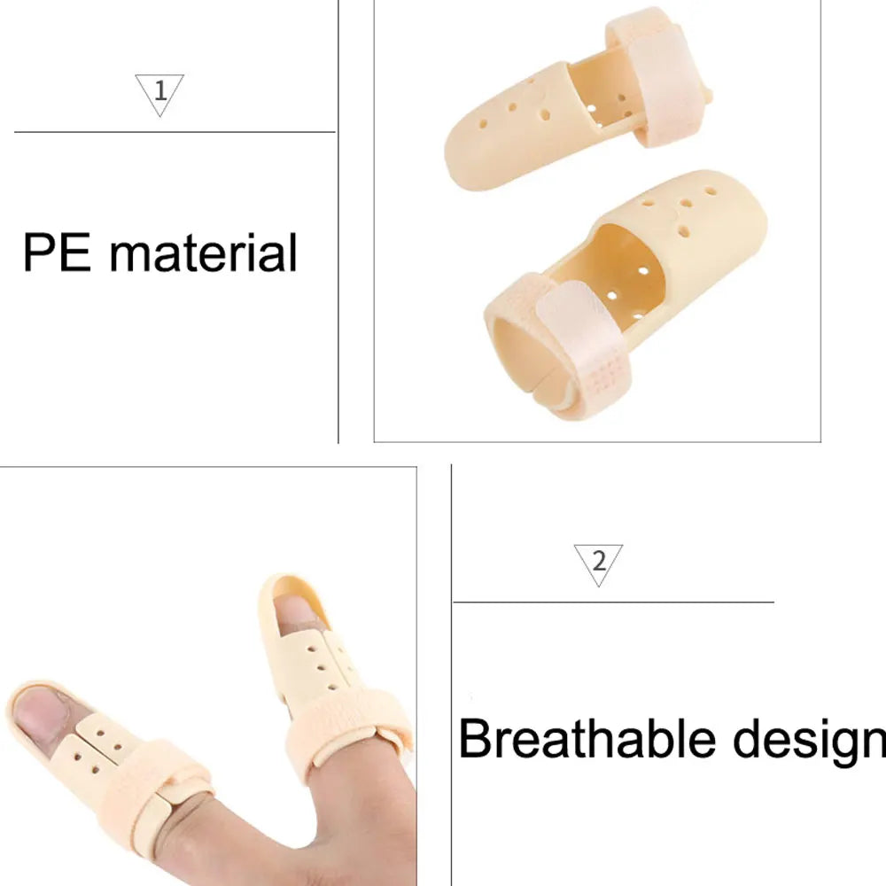 Tcare Adjustable Finger Splint Brace — Finger Support Protector for Arthritis, Joint Injury & Pain Relief